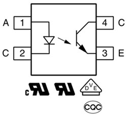 Schematic - Vishay Automotive Transistor Output Optocouplers